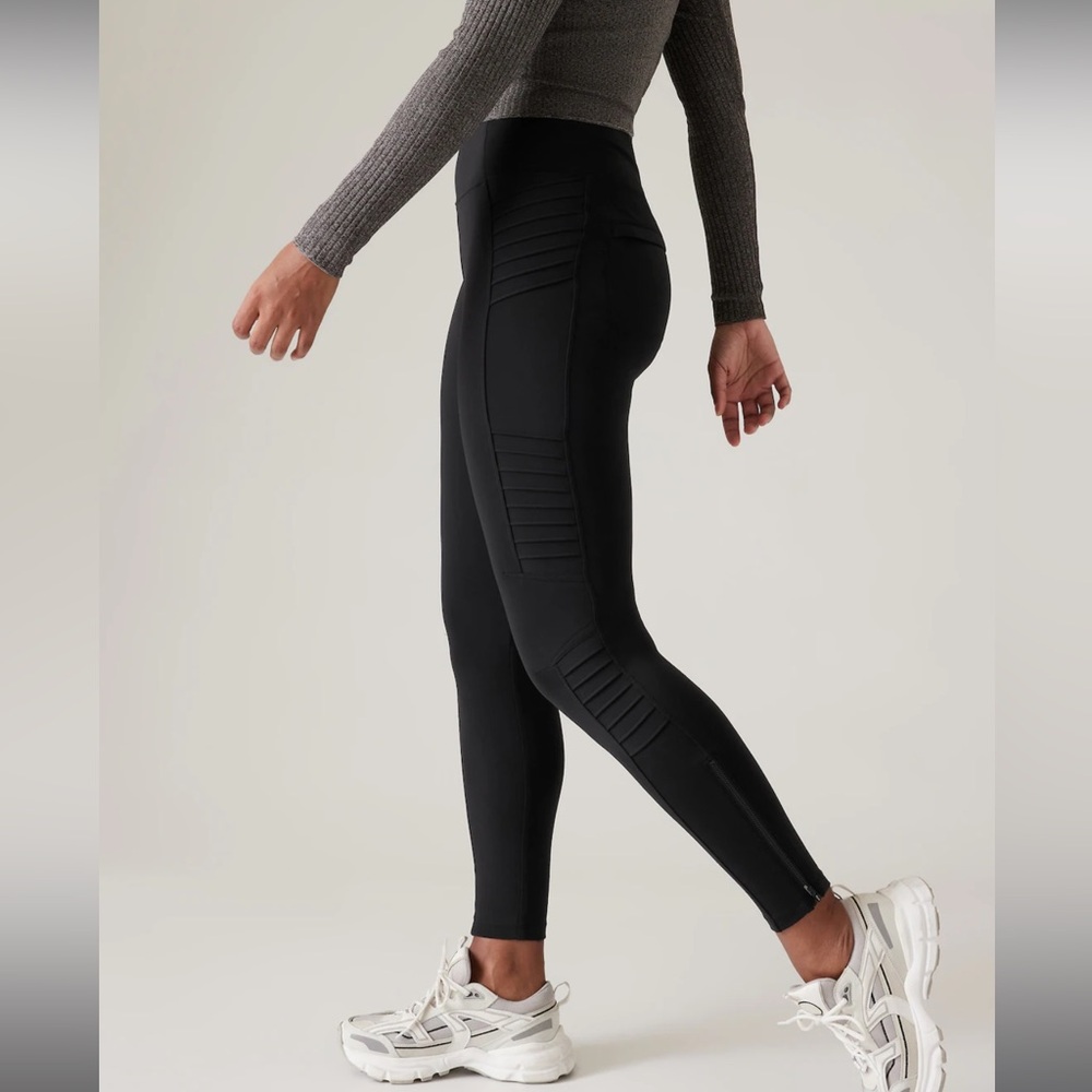 NWT Athleta Delancey Moto Tight - Picture 2 of 6